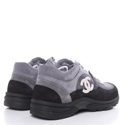 chanel black transparent sneaker|chanel sneakers grey suede.